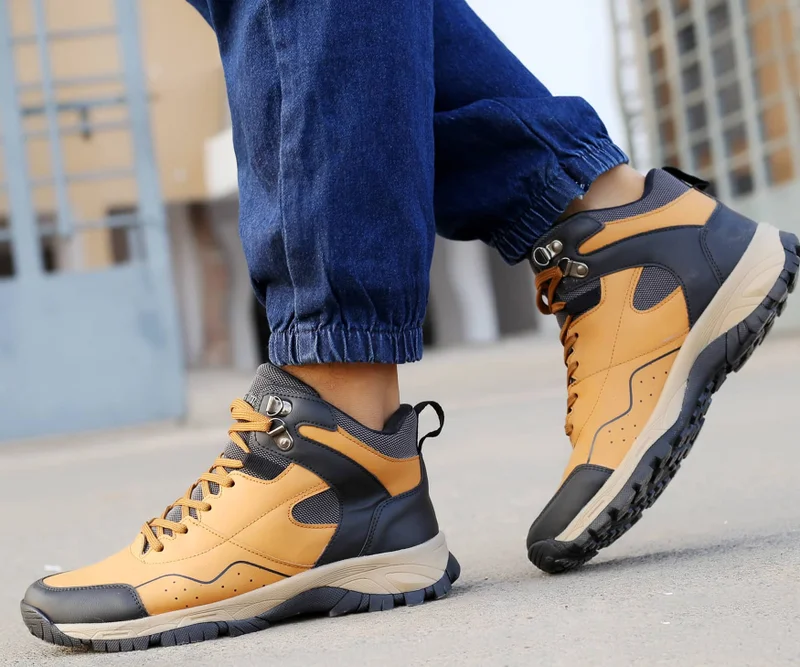 Bacca Bucci Tan Alpine Hiking & Trekking Boots for Men | Best Price UAE